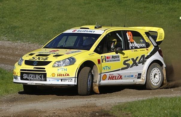 Suzuki SX4 WRC des Schweden Per-Gunnar Andersson. Foto: Auto-Reporter/Suzuki